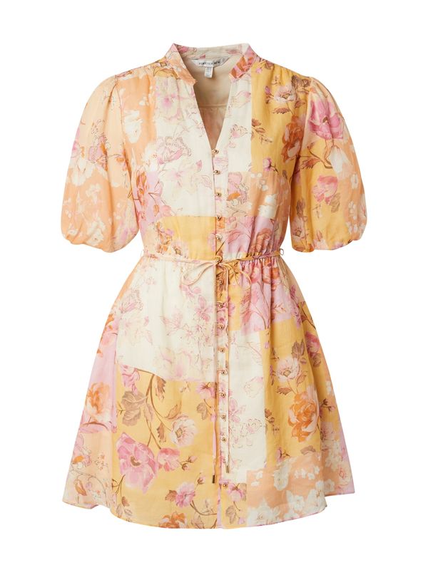 Forever New Forever New Dolga srajca 'LOANNA'  ecru / oranžna / svetlo oranžna / svetlo roza