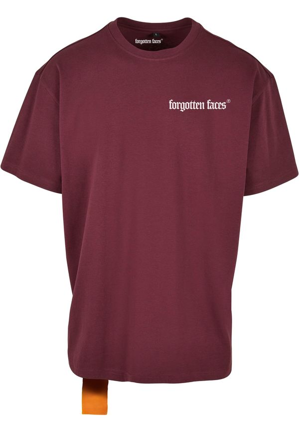 Forgotten Faces Forgotten Faces Majica 'Wings'  oranžna / češnjevo rdeča / črna / bela