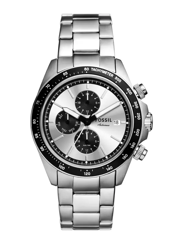 FOSSIL FOSSIL Analogna ura 'AUTOCROSS'  črna / srebrna