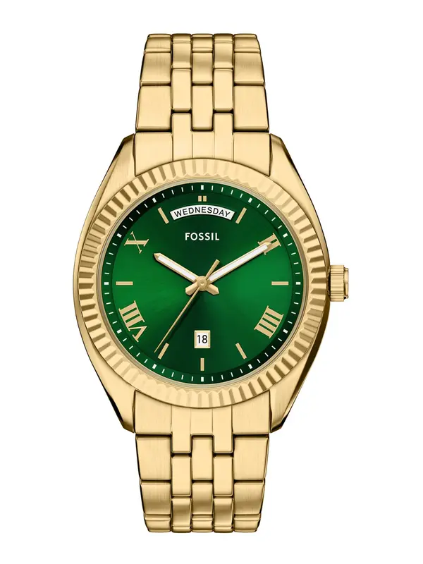 FOSSIL FOSSIL Analogna ura 'Campbell'  zlata / smaragd