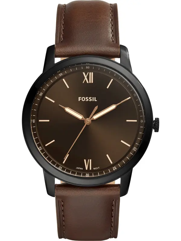 FOSSIL FOSSIL Analogna ura  temno rjava