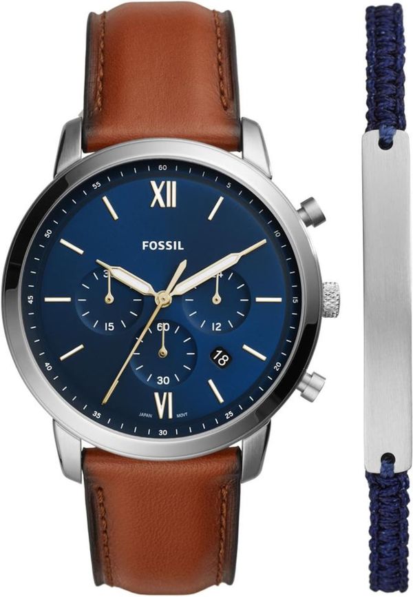 FOSSIL FOSSIL Set nakita  marine / bakrena / srebrna