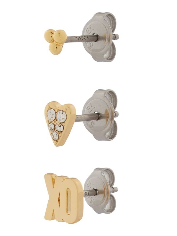 FOSSIL FOSSIL Uhani  zlata / transparentna