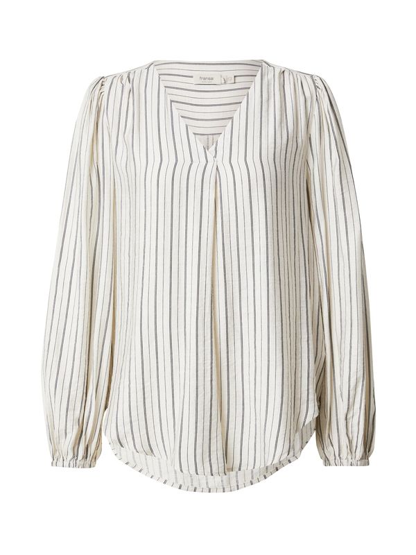 Fransa Fransa Bluza 'ARIANA'  svetlo siva / črna