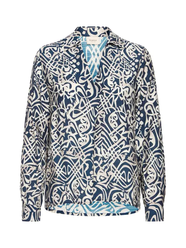 Fransa Fransa Bluza 'FRAriana'  marine / off-bela