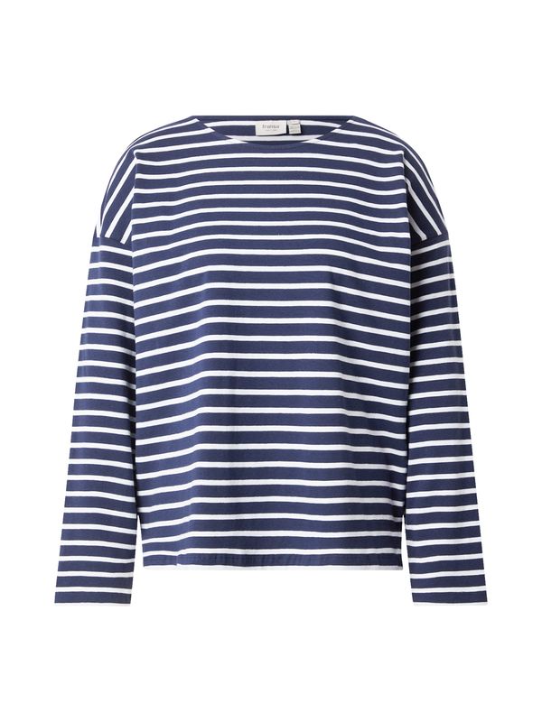 Fransa Fransa Majica 'Siva'  temno modra / off-bela