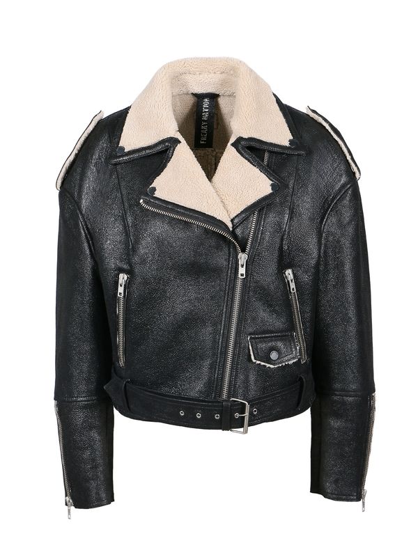 FREAKY NATION FREAKY NATION Prehodna jakna 'Be First'  ecru / črna