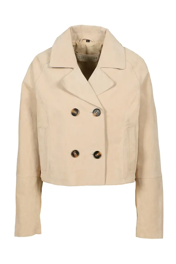 FREAKY NATION FREAKY NATION Prehodna jakna ' Lederjacke '  bež / biserno bela