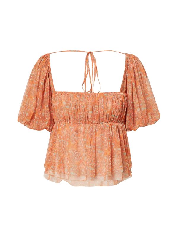 Free People Free People Bluza 'PENELOPE'  pastelno zelena / oranžna / temno oranžna