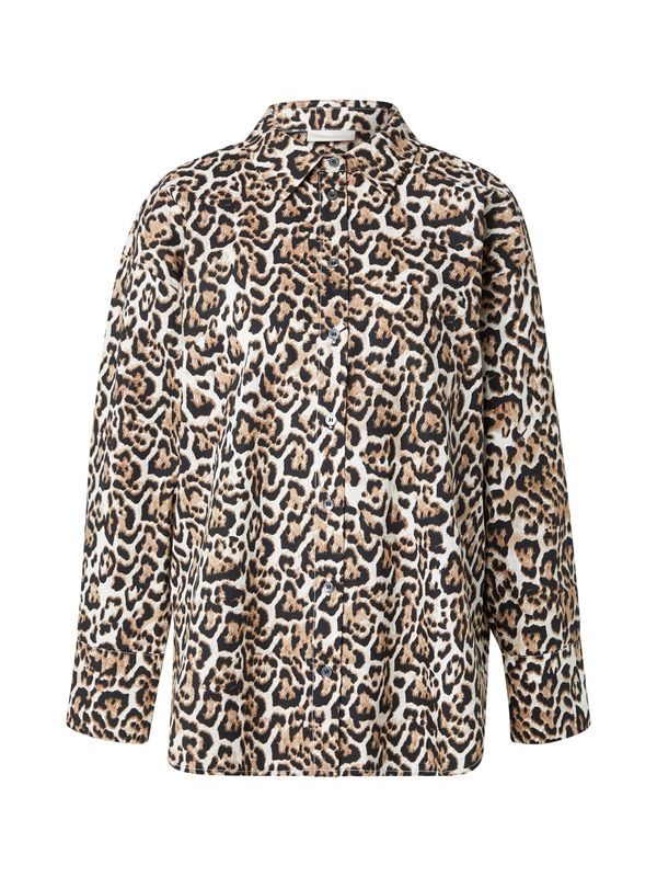 Freequent Freequent Bluza 'MALAY'  kamela / črna / jajčna lupina