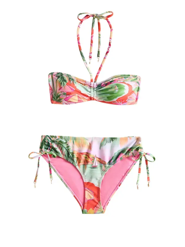 Friends Like These Friends Like These Bikini  svetlo zelena / temno zelena / roza / bela