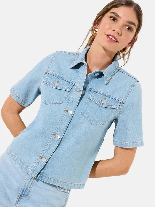 Friends Like These Friends Like These Bluza  moder denim