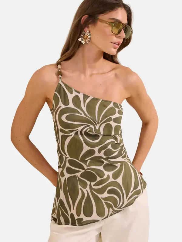 Friends Like These Friends Like These Bluza  oliva / off-bela