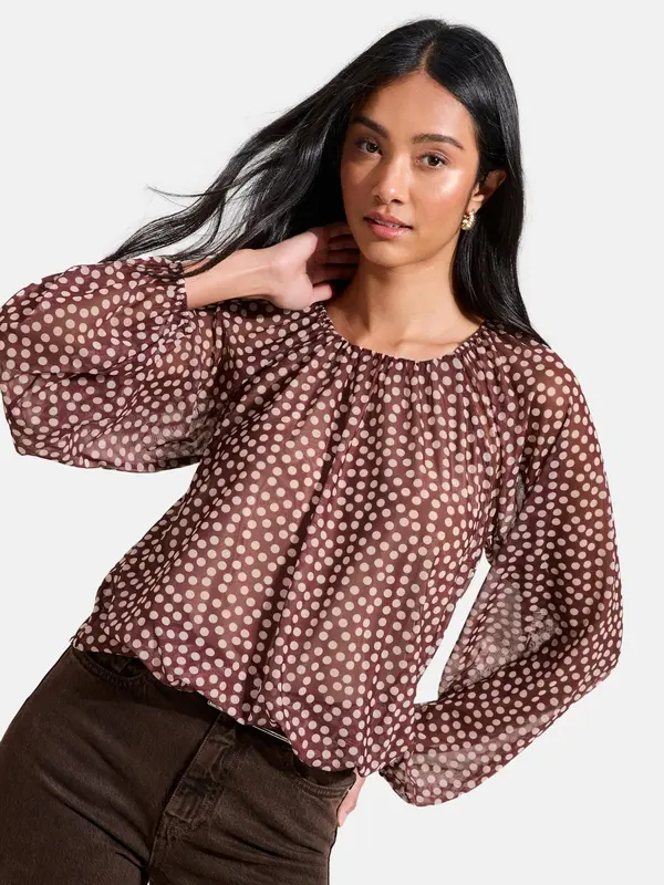 Friends Like These Friends Like These Bluza  rjava / off-bela