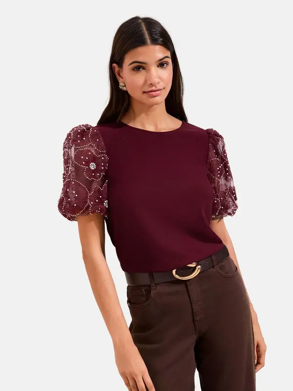 Friends Like These Friends Like These Bluza  vinsko rdeča / bela