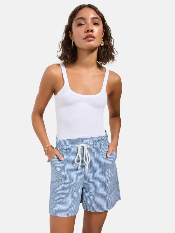 Friends Like These Friends Like These Kavbojke  moder denim / bela