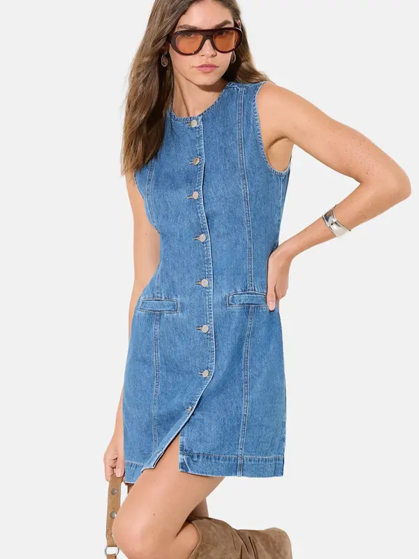 Friends Like These Friends Like These Obleka  moder denim