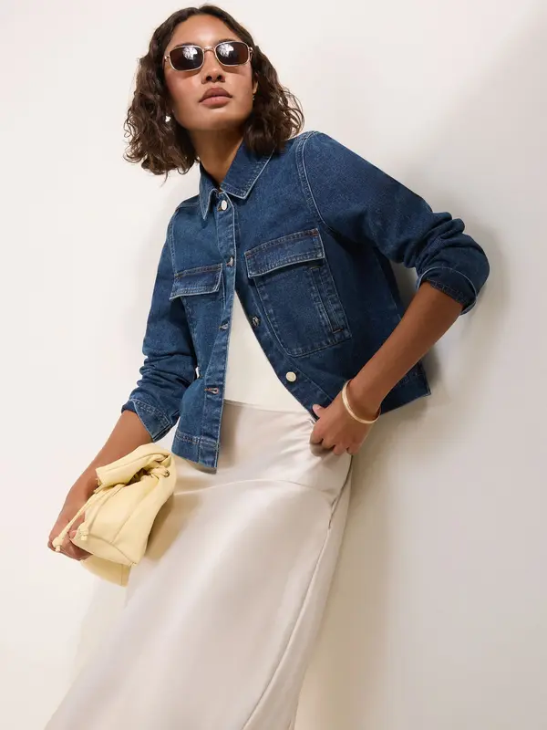 Friends Like These Friends Like These Prehodna jakna  moder denim