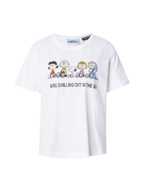 Frogbox Frogbox Majica 'Snoopy More Chill Out'  rumena / živo rdeča / črna / bela