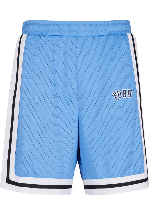 FUBU FUBU Hlače  svetlo modra / črna / bela
