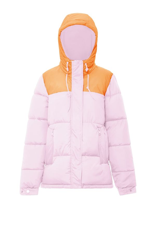 FUMO FUMO Zimska jakna  oranžna / svetlo roza