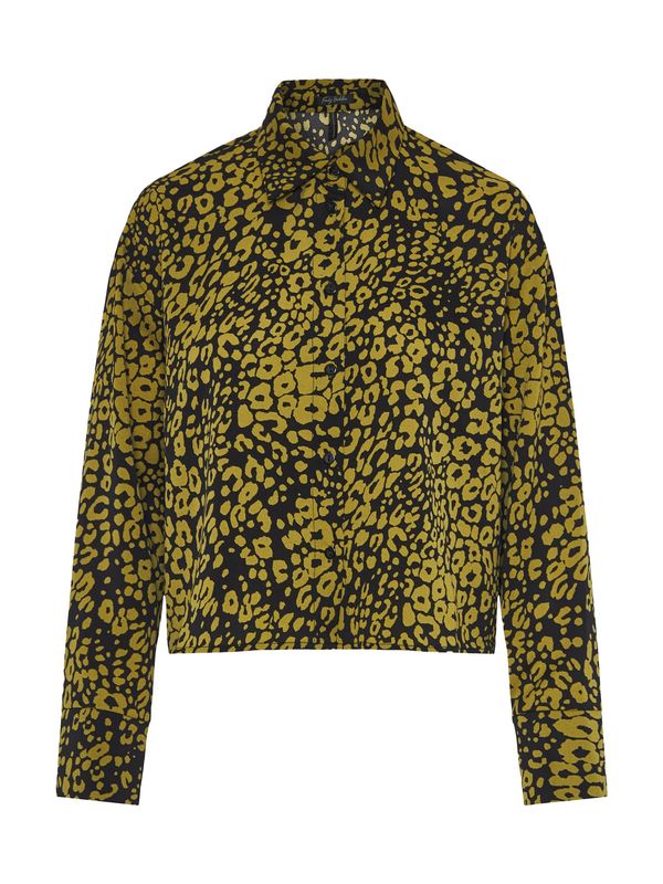 Funky Buddha Funky Buddha Bluza  oliva / črna