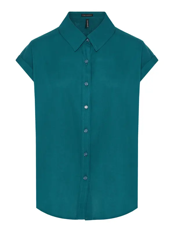 Funky Buddha Funky Buddha Bluza  petrol