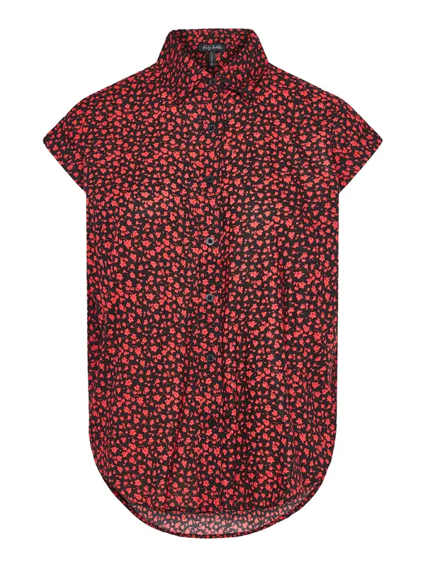 Funky Buddha Funky Buddha Bluza  rdeča / črna