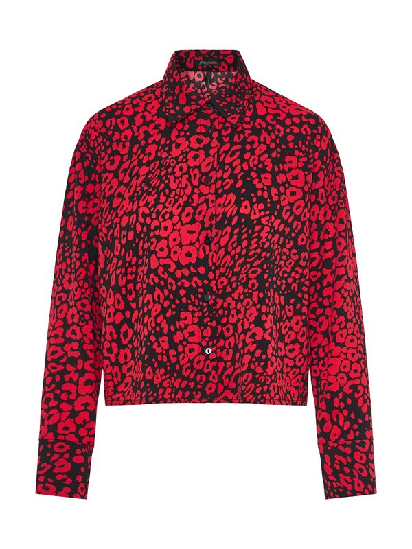 Funky Buddha Funky Buddha Bluza  rdeča / črna