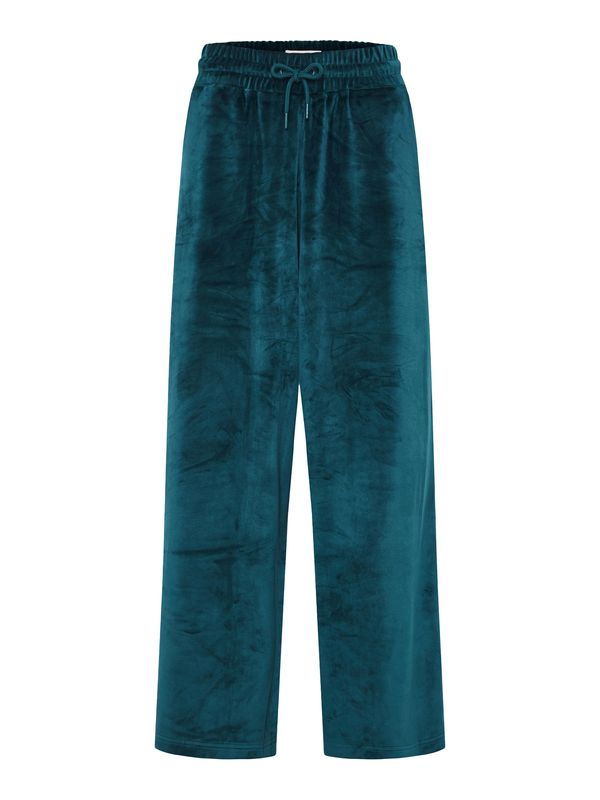 Funky Buddha Funky Buddha Hlače  petrol / bela