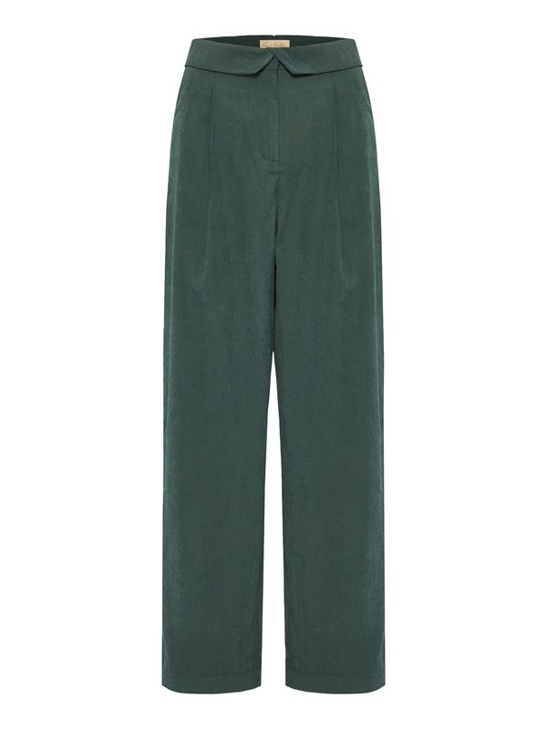 Funky Buddha Funky Buddha Hlače z naborki  jelka