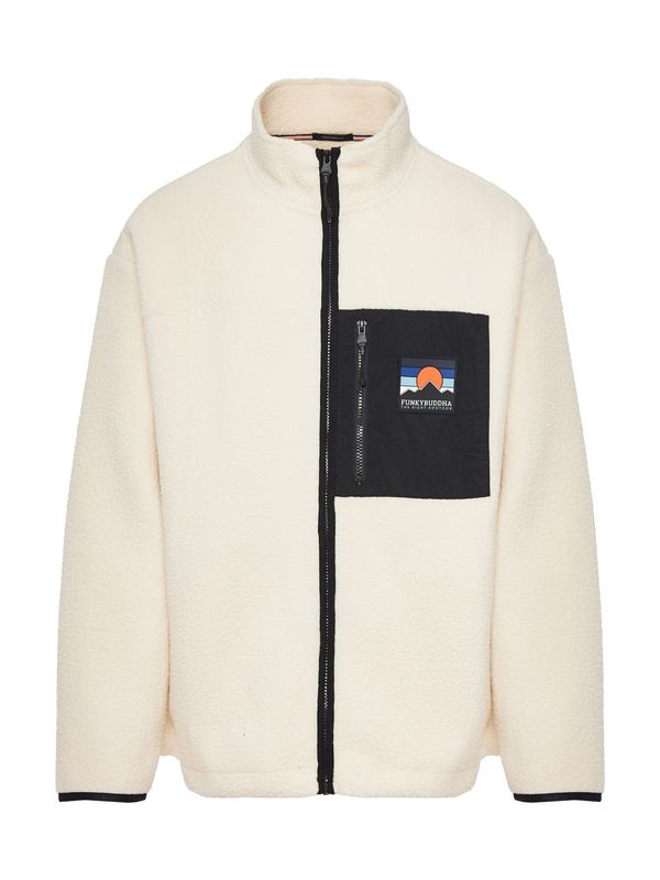 Funky Buddha Funky Buddha Jopa iz flisa  ecru / modra / korala / črna