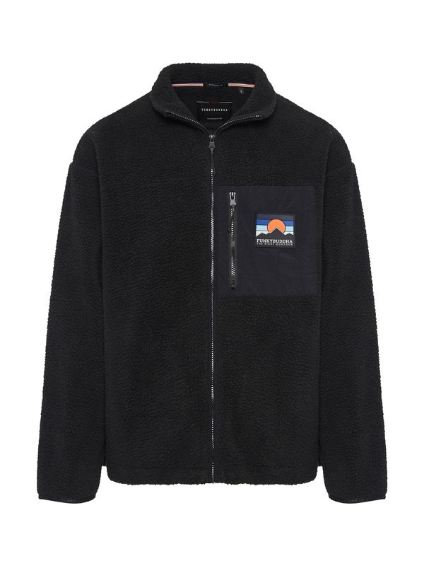 Funky Buddha Funky Buddha Jopa iz flisa  modra / korala / črna / bela