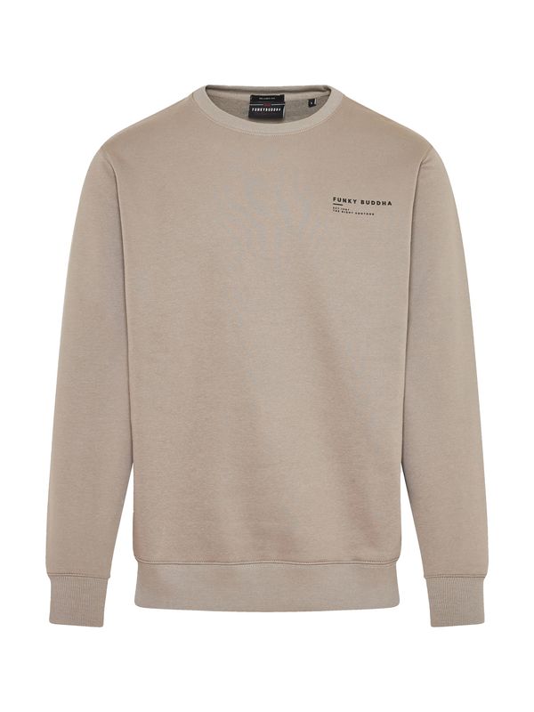 Funky Buddha Funky Buddha Majica  greige / črna / bela