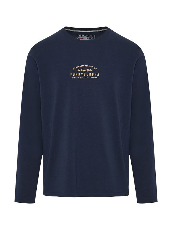 Funky Buddha Funky Buddha Majica  marine / med