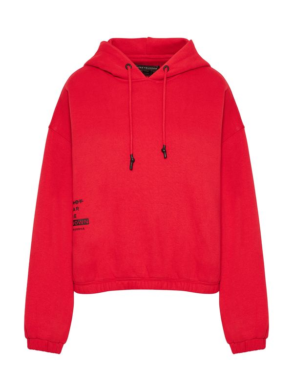 Funky Buddha Funky Buddha Majica  rdeča / črna