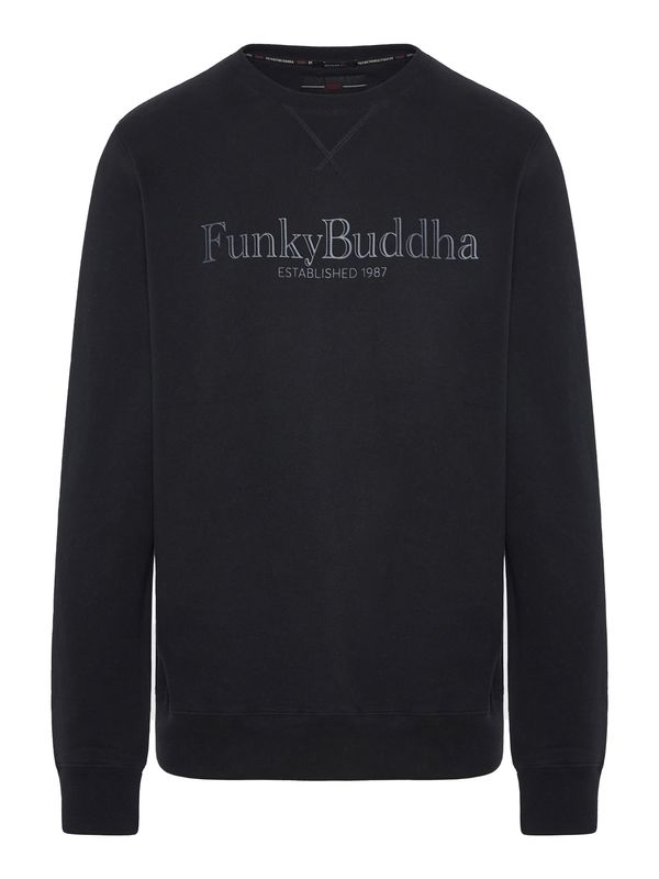 Funky Buddha Funky Buddha Majica  temno siva / črna