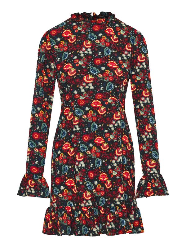 Funky Buddha Funky Buddha Obleka  svetlo modra / rumena / rdeča / črna