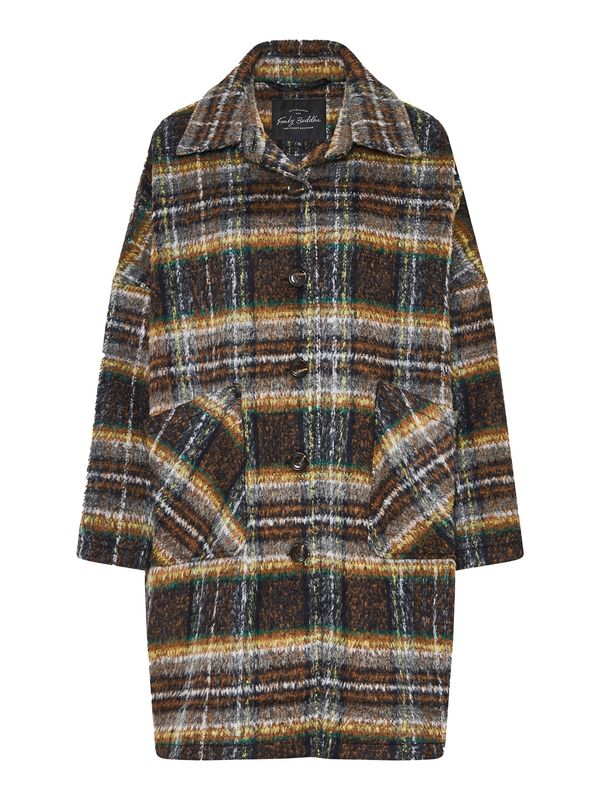 Funky Buddha Funky Buddha Prehoden plašč  rjava / rumena / črna / bela