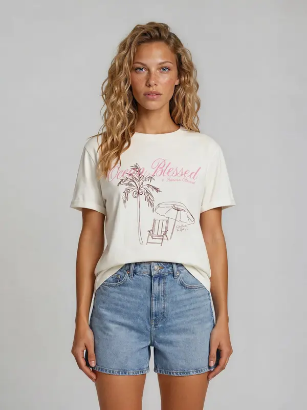 Funky Buddha Funky Buddha Top  kremna / bordo