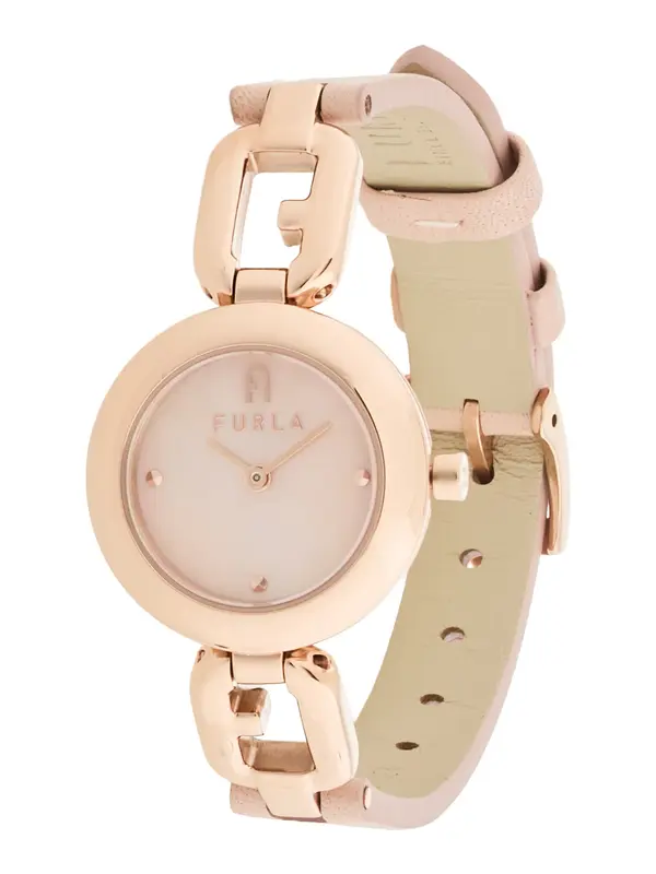 FURLA FURLA Analogna ura 'ARCO CHAIN'  rožnato zlata / puder