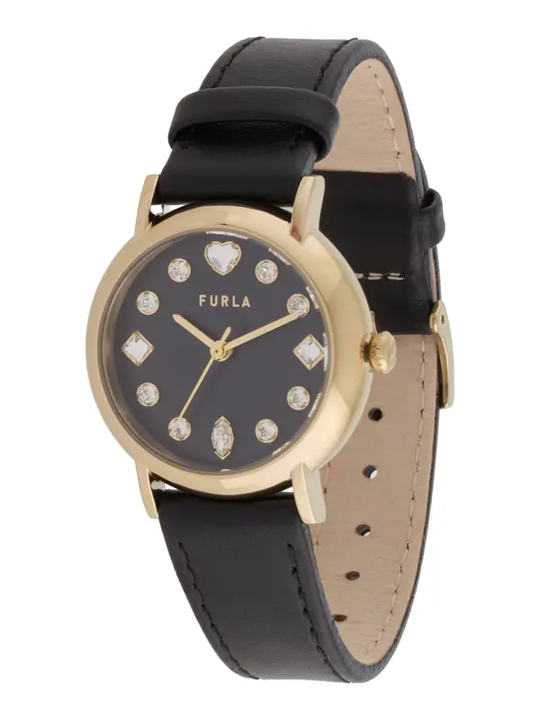 FURLA FURLA Analogna ura 'Easy Shape'  zlata / črna