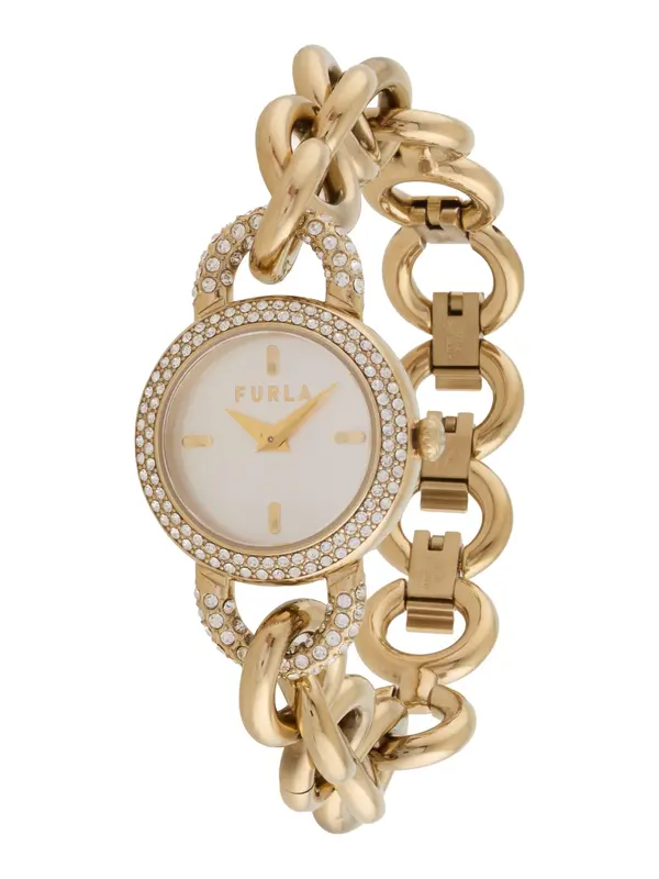 FURLA FURLA Analogna ura 'Meridiana'  zlata / bela