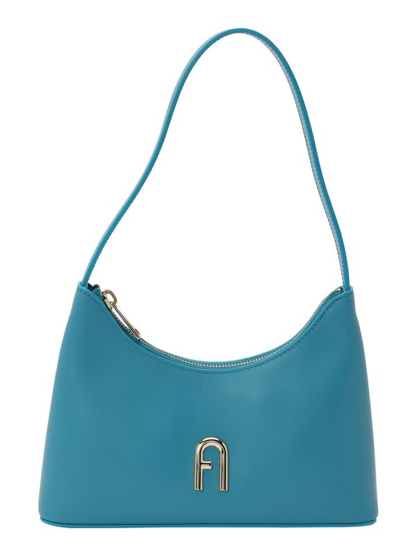 FURLA FURLA Torba za čez ramo  cijansko modra / zlata