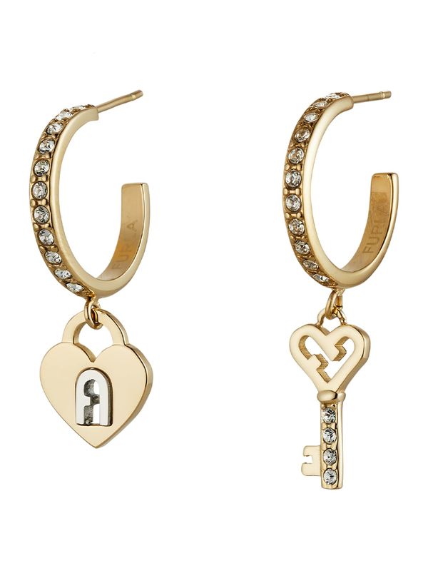 FURLA FURLA Uhani  zlata / srebrno-siva