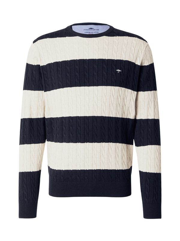 FYNCH-HATTON FYNCH-HATTON Pulover  kremna / marine