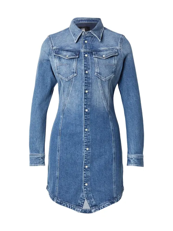 G-STAR G-STAR Dolga srajca  moder denim