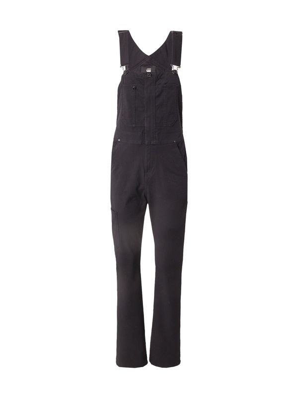 G-STAR G-STAR Hlače z naramnicami  črna