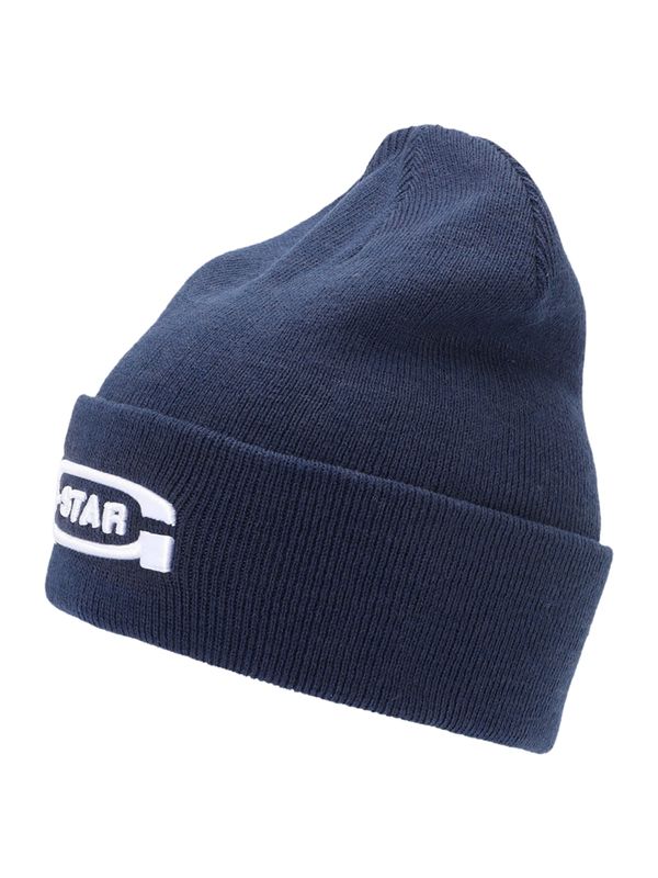 G-STAR G-STAR Kape 'Originals Aw Long Beanie'  marine / bela