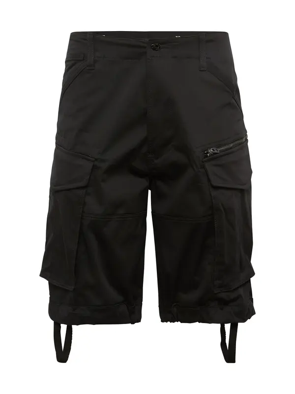 G-STAR G-STAR Kargo hlače 'Zip Relaxed Short'  črna